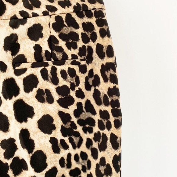 Zara Basic Leopard Print Ankle Pants Size Small - Picture 4 of 8